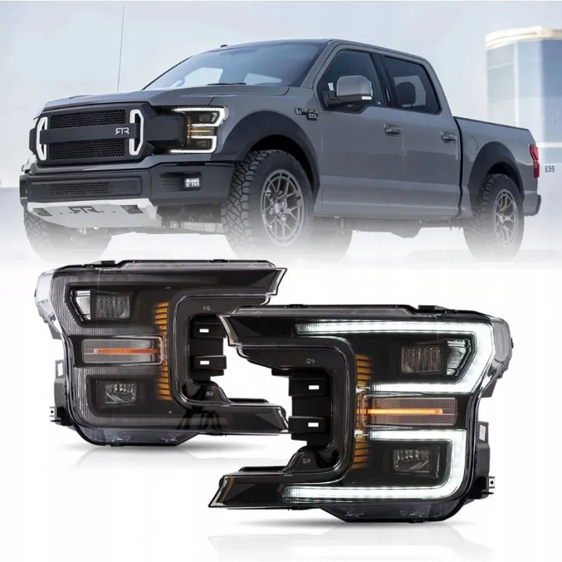 Ford F150 F-150 2018-2020, sada předních LED světlometů VLAND, levý a pravý kus