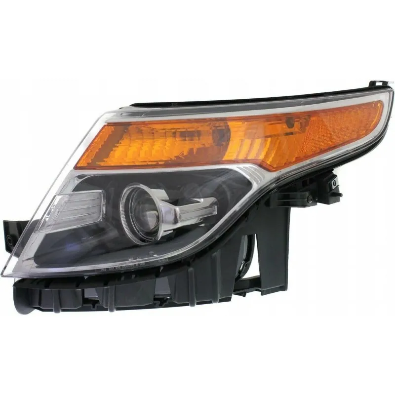 Ford Explorer 2011-2015, levý přední světlomet, stříbrné provedení, verze pro USA