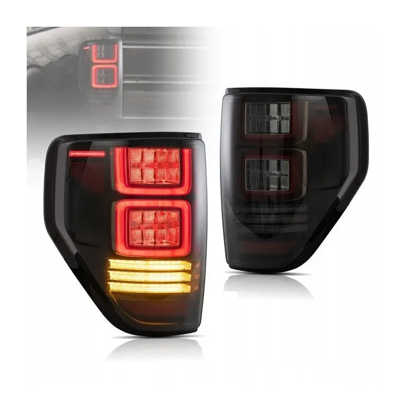 Ford F150 F-150 2009-2014, zadní LED světla VLAND, levá + pravá, kouřová