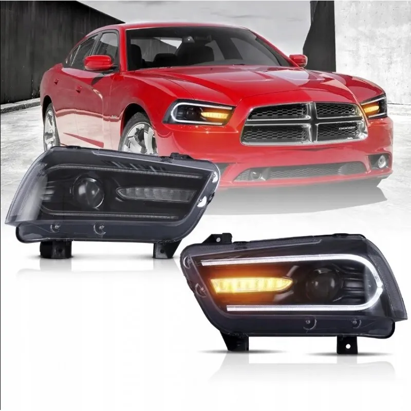 Sada předních LED světlometů VLAND Europa pro Dodge Charger 2011-2014
