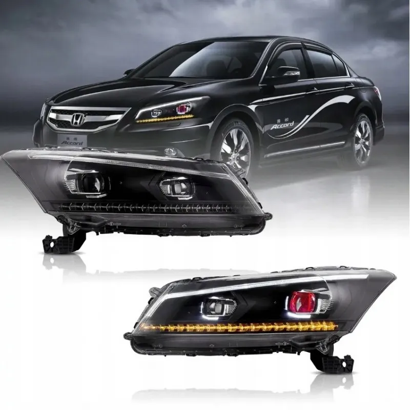 Honda Accord VIII, verze pro USA 2008-12, přední LED světlomety VLAND pro Evropu