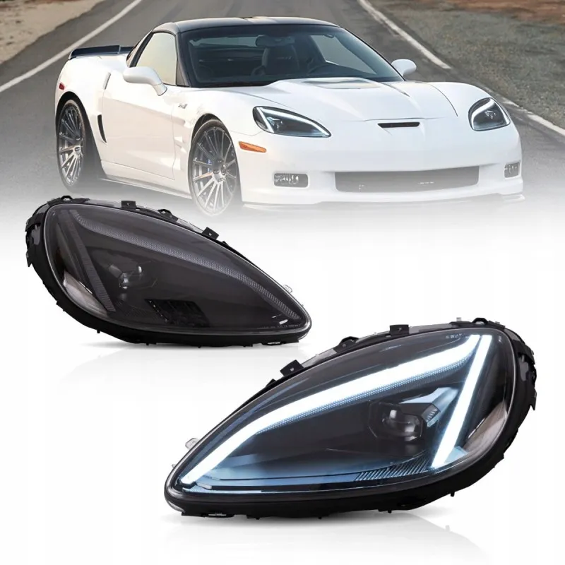 Kompletní přední LED světlomety VLAND pro Chevy Corvette C6 05-13
