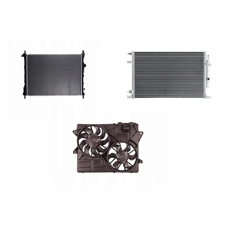 Ford Mustang 3.7 5.0 od 15: chladiče a ventilátor, kompletní sada