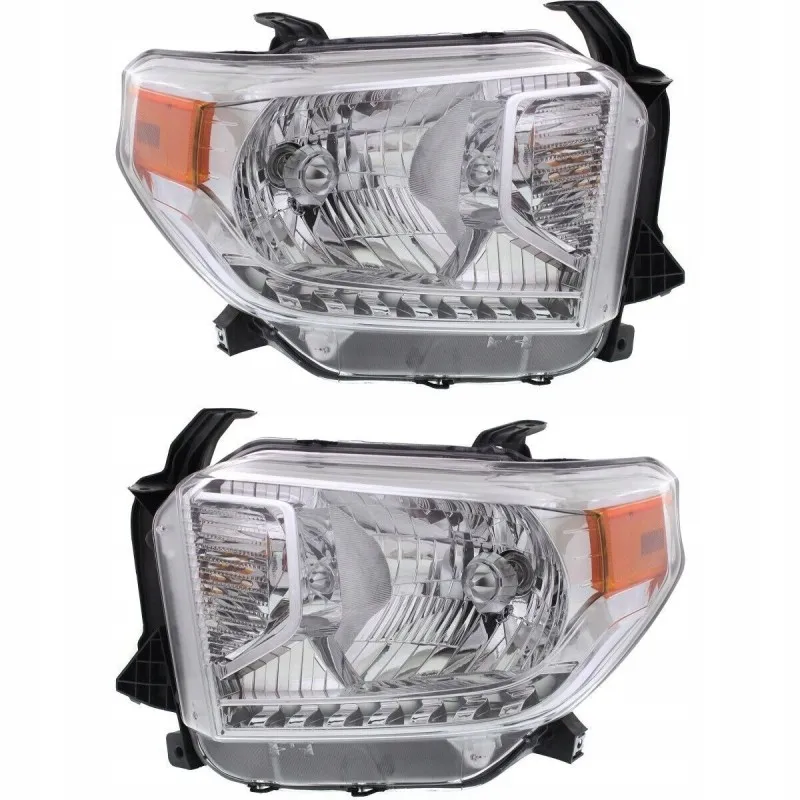 Sada levého a pravého světlometu bez LED, čiré provedení, Toyota Tundra 2014-17 SR/SR5/Limited