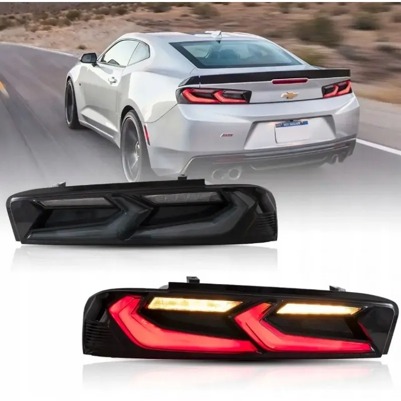 Chevrolet Camaro 2016- zadní LED světla, sada, kouřová + couvací světlo, 6PIN