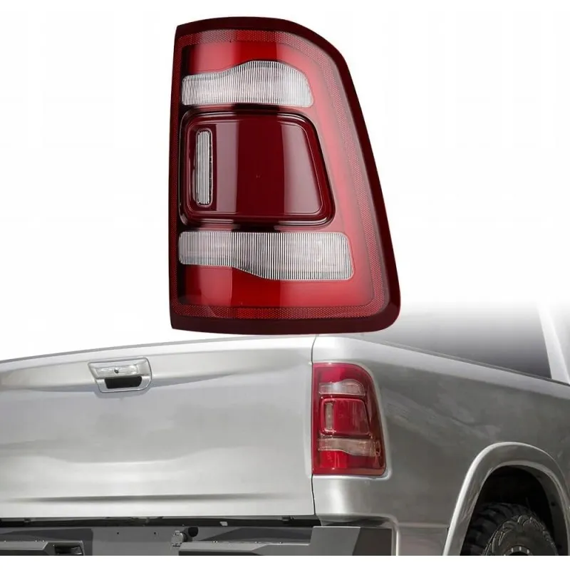 Dodge Ram 1500 2019-24, pravá zadní LED svítilna v červeném provedení pro BSM (hlídání mrtvého úhlu)