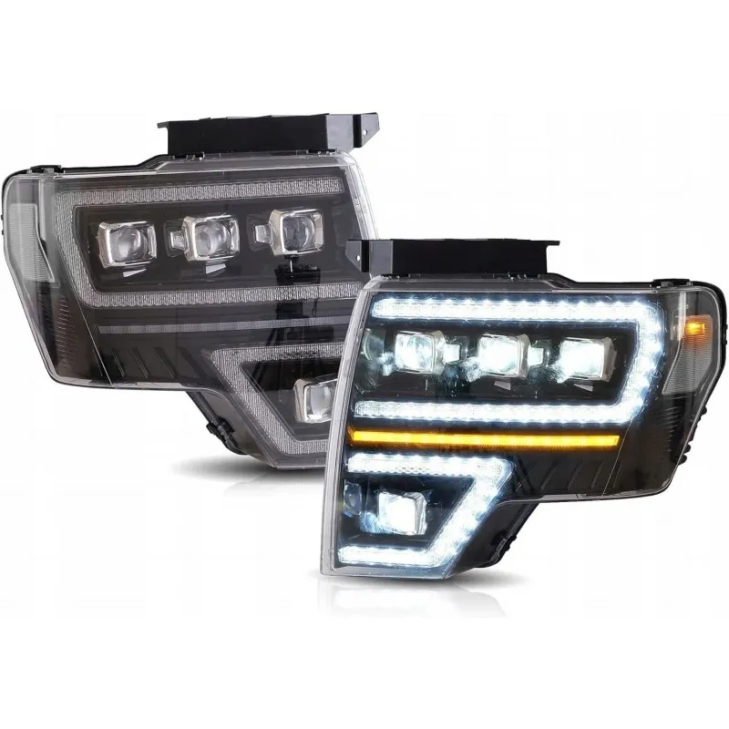 Ford F150 F-150 2009-14, světlomety Matrix EU LED VLAND, kompletní sada levého a pravého světlometu