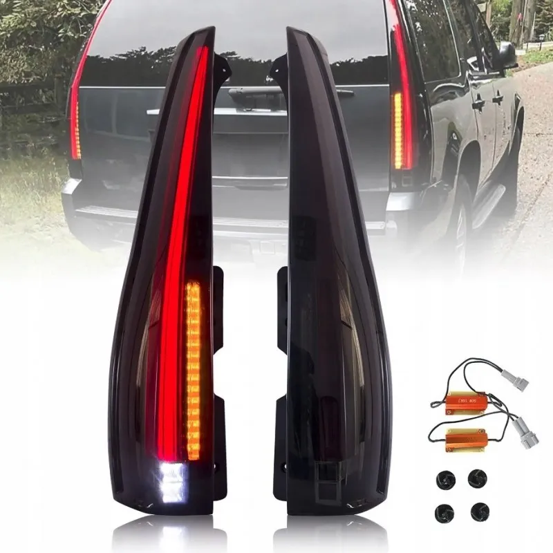 Zadní kouřové LED svítilny VLAND EU pro Chevrolet Suburban, Tahoe a GMC Yukon 2007-14