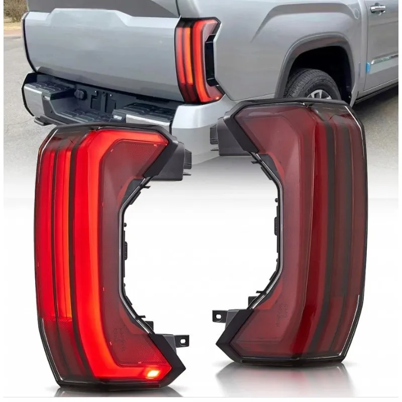 Toyota Tundra 2022-2024, kompletní zadní světla Full LED VLAND, červená
