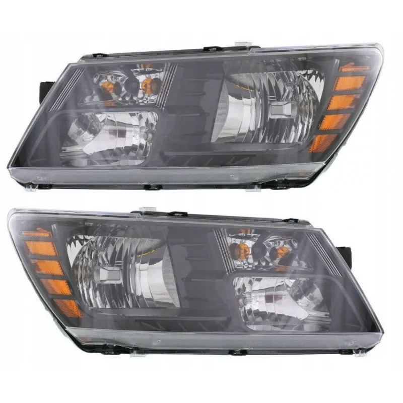 FIAT FREEMONT / DODGE JOURNEY 2010-2015, černé přední světlomety, levý a pravý, provedení USA, ruční