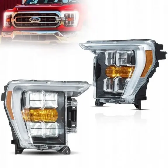 Sada levého a pravého předního LED světlometu VLAND pro Ford F150 F-150 2021-2023