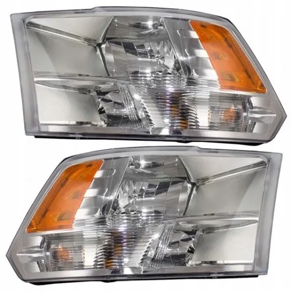 Dodge Ram 2009-2018, pravý a levý světlomet, 3 komory, čiré provedení, TYC