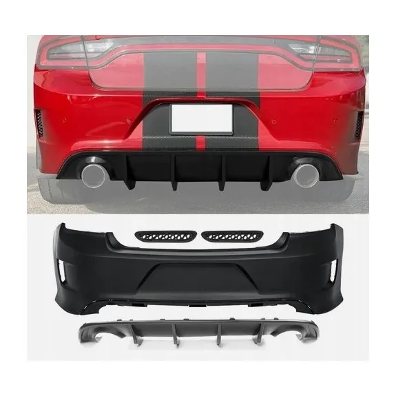 Dodge Charger SRT 2015-2023, horní díl zadního nárazníku + difuzor, bez PDC, kompletní
