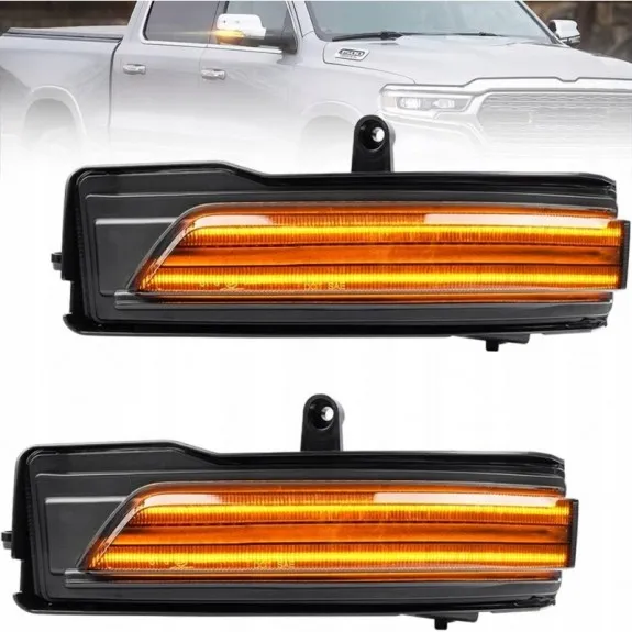 Dodge Ram V 2019–: kouřové LED směrovky do zrcátek, tuning