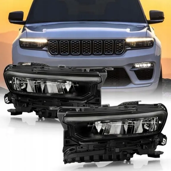 Kompletní sada levého a pravého světlometu Full LED, bílé LED, Jeep Grand Cherokee WL 2021-
