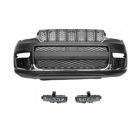 Jeep Grand Cherokee WL Long 21- – kompletní přední nárazník pro PDC a LED halogeny