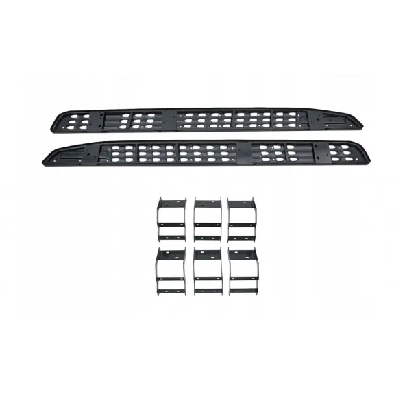 Vnější prahy s nášlapy, kompletní sada, styl Raptor, Ford F-150 2021-2023