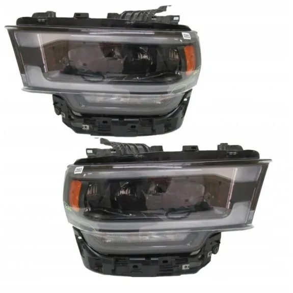 Dodge Ram 2500 3500 2019-2024 – nové černé kompletní LED přední světlomety